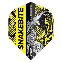 3 x Sets Hardcore Snakebite Coiled Selection Pack 2 Standard Dart Flights by Red Dragon