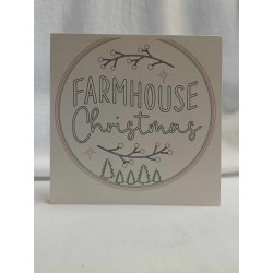 Carte Noël: Farmhouse...