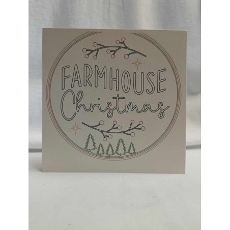 Carte Noël: Farmhouse Christmas